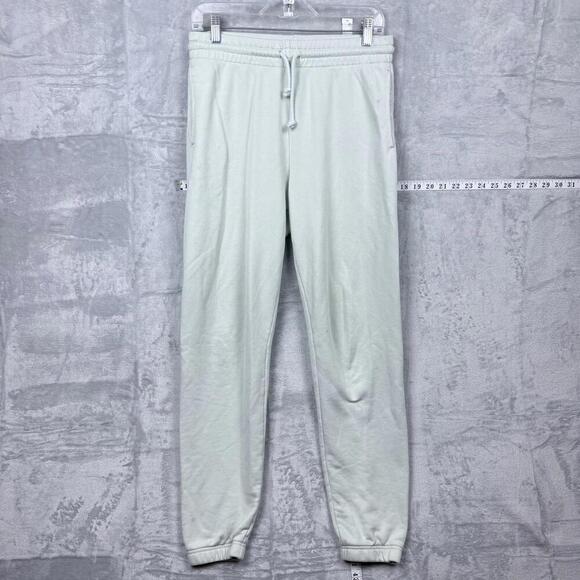TNA AiryAF Fleece Jogger Pants Light Mint Green Size M Aritzia Cozy Fit Casual - Picture 1 of 12